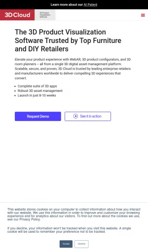 3D Product Visualization Platform for Furniture and Improvement screenshot