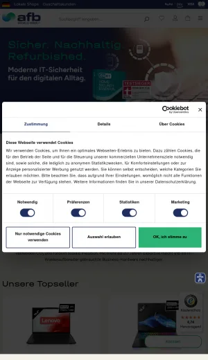 Refurbished IT Hardware and Business Electronics Store screenshot