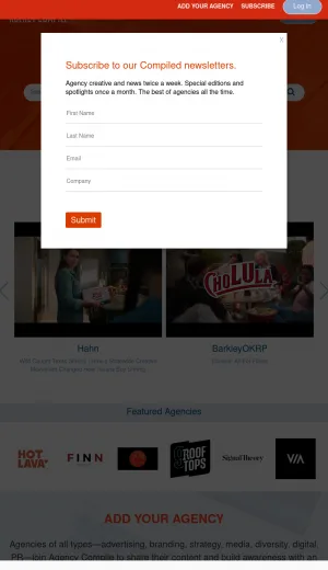 Agency Directory and Marketing Profiles for Research screenshot