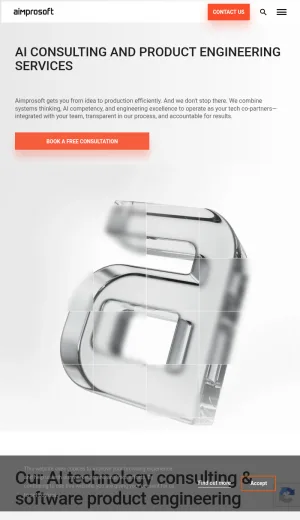 Aimprosoft AI Consulting and Custom Software Development screenshot