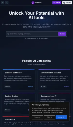 AI Respo: AI Tools Directory and Practical Guides screenshot