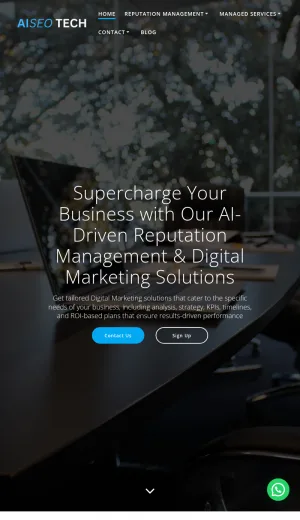 AISEO Tech Digital Marketing and Online Reputation Management screenshot