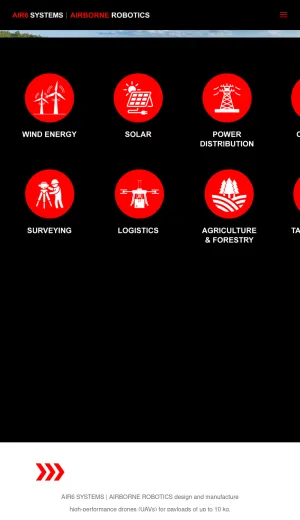 AIR6 Systems Industrial UAVs and Heavy Payload Drone Platforms screenshot