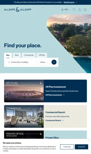 Allsopp and Allsopp Dubai Real Estate Brokerage screenshot