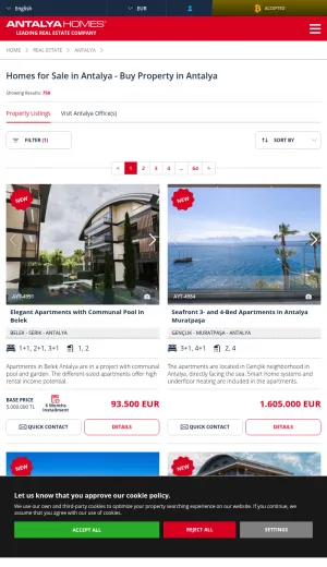 Leading Real Estate Company at Turkish Riviera screenshot