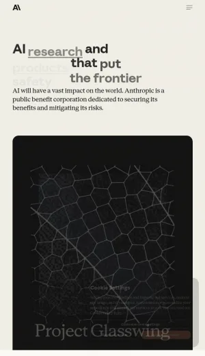 Anthropic AI Research and Claude Products screenshot