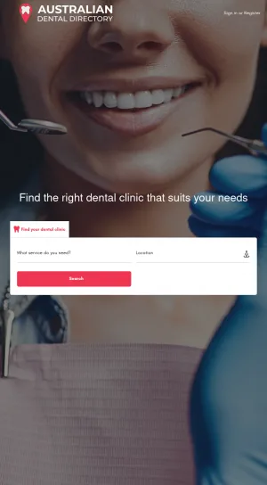 Australian Dental Clinic Directory screenshot