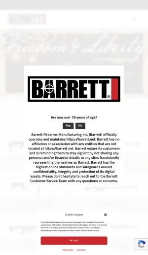 Barrett Firearms screenshot