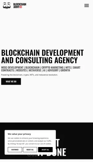 Blockchain Development and Web3 Consulting Agency screenshot