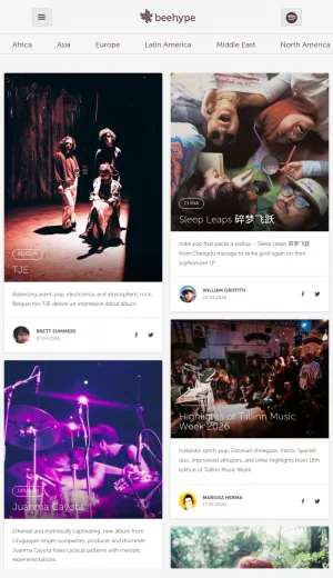Beehype Music Magazine screenshot