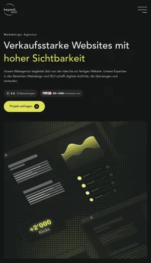 Beyond Web - Web Design, UX Design, WordPress and SEO Agency screenshot