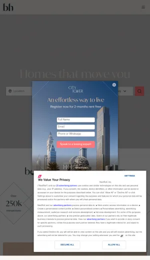 Betterhomes Dubai Real Estate Sales, Rentals and Management screenshot