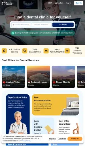 Booking Dentist: Dental Tourism and Clinic Booking Abroad screenshot