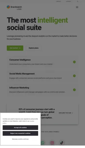 Brandwatch Social Intelligence and Consumer Analytics Software screenshot