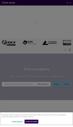 Carter Jonas UK Property Sales and Consultancy screenshot
