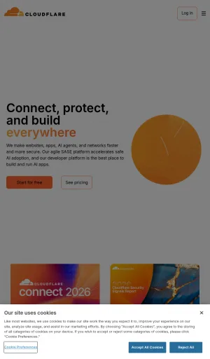 Cloudflare: Cloud Networking, Security, and Performance Platform screenshot