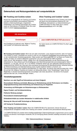 Computer Bild Technology News, Reviews, and Buying Guides screenshot