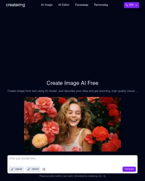 Createimg AI Image Generator and Photo Editor screenshot