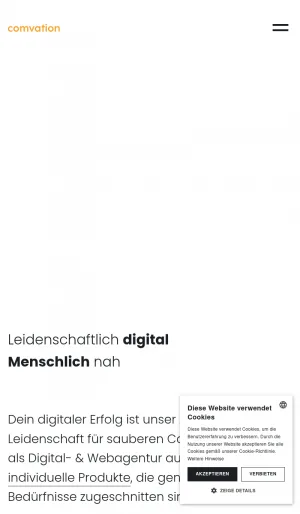 Comvation AG - Web Agency for Design and Development screenshot