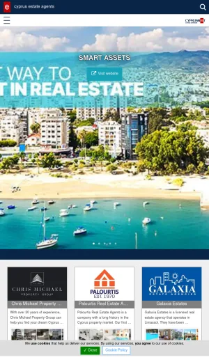 Cyprus Licensed Estate Agents and Property Listings screenshot
