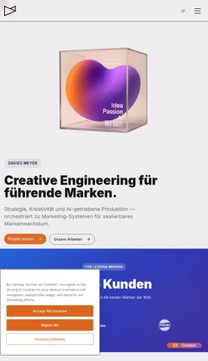 Davies Meyer Creative Engineering Agency screenshot