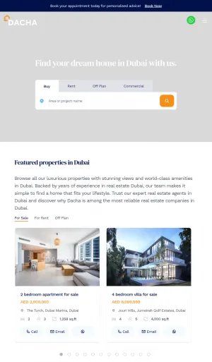 Dacha Real Estate Dubai Property Brokers screenshot