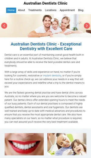 Australian Dental Clinic Chain for Family and Emergency Care screenshot
