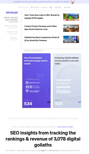 Detailed SEO Research and Search Analysis screenshot
