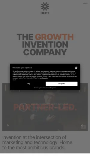 DEPT Digital Marketing and Technology Agency screenshot
