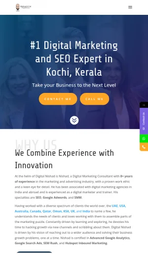 Freelance Digital Marketing and SEO Consultant in Kochi screenshot