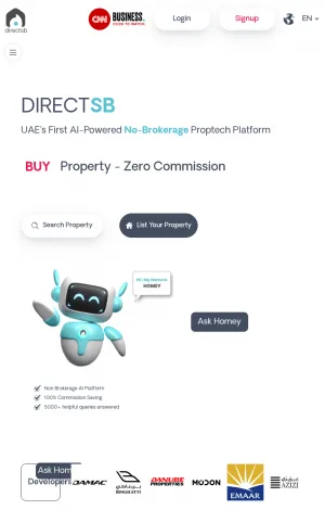 DirectSB UAE Zero Commission Property Listings screenshot