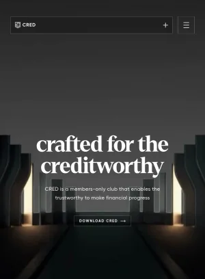 Cred Financial and Lifestyle Benefits for Creditworthy Users screenshot