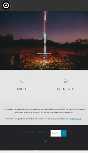 The Center for the Study of the Drone screenshot