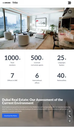 Driven Properties Dubai Real Estate Agency screenshot