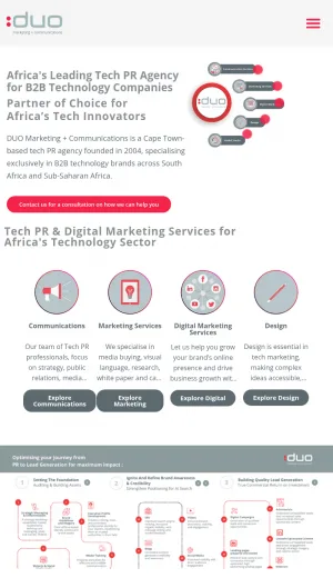 DUO Marketing and Communications for Technology Brands screenshot