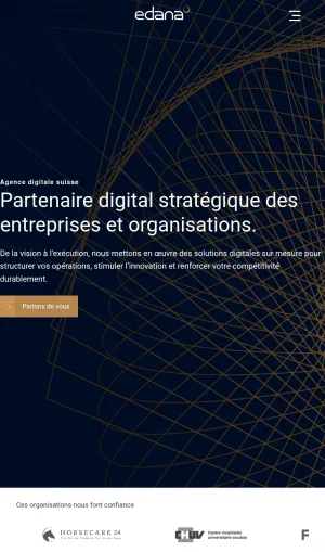 Edana Swiss Digital Transformation and Software Engineering Agency screenshot