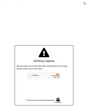 EEVblog Electronics Engineering Blog Security Check screenshot