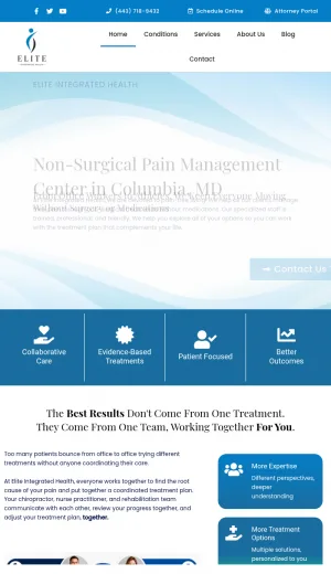 Elite Integrated Health Pain Management and Rehabilitation screenshot
