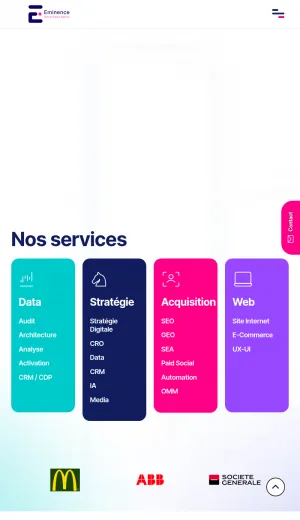 Eminence Digital Marketing Agency in Geneva, Switzerland screenshot