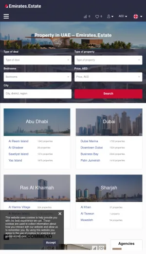 Emirates Estate UAE Property Marketplace screenshot