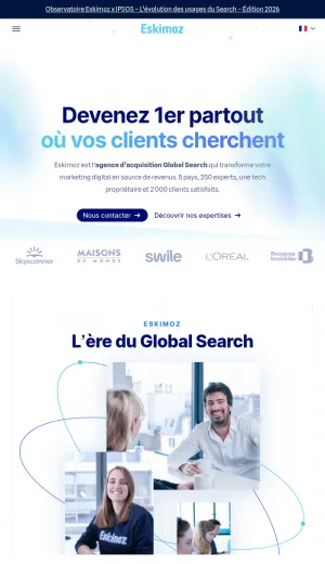 Eskimoz Global Search Acquisition Agency screenshot