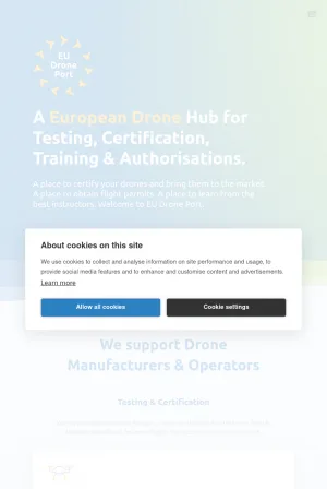 EU Drone Certification and Training Hub in Barcelona screenshot