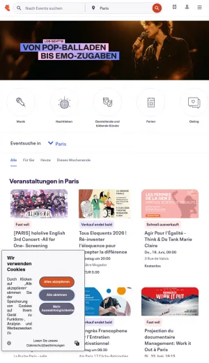 Eventbrite Local Events and Ticketing Platform screenshot