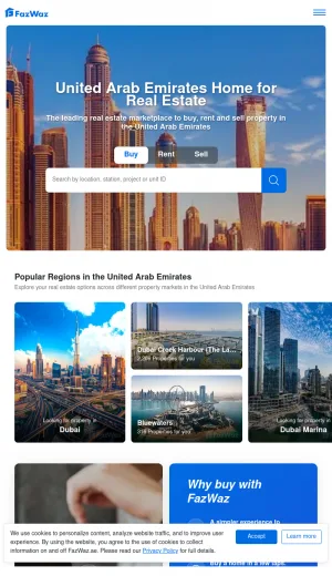 FazWaz UAE Real Estate Marketplace screenshot