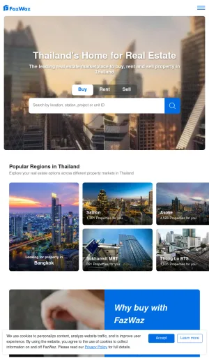 FazWaz Thailand Real Estate Marketplace screenshot