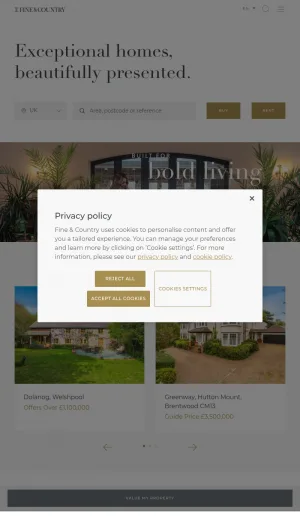 Fine and Country Luxury Property Sales and Lettings screenshot