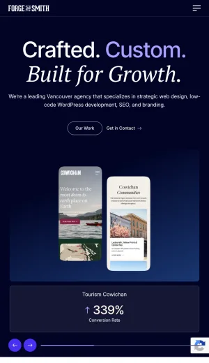 Forge and Smith Web Design and SEO Agency screenshot