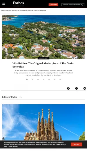 Forbes Global Properties screenshot