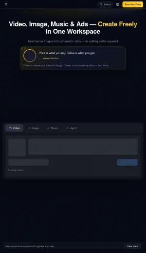 Van Gogh Studio AI Video Generator screenshot