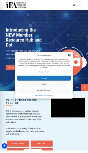 International Franchise Association screenshot